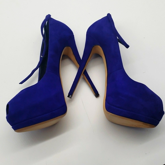 Giuseppe Zanotti size 39 1/2 color blue suede 100% Authentic NEW - Picture 12 of 13